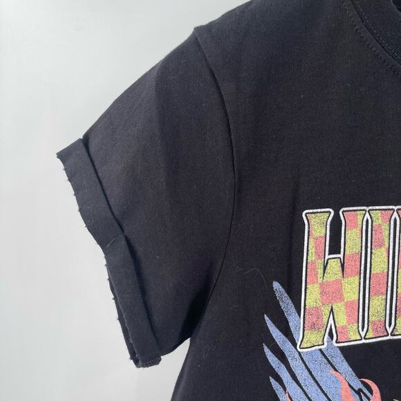 NEW ODD PEOPLE T-Shirt Tee Size Small Black The Wild Ones Rock Cotton Distress - Picture 7 of 9